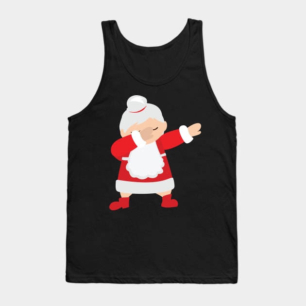 Dabbing Mrs Claus Tank Top by holidaystore